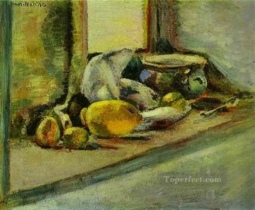 ブルーポットとレモン 1897 年頃 フォーヴィスト Oil Paintings